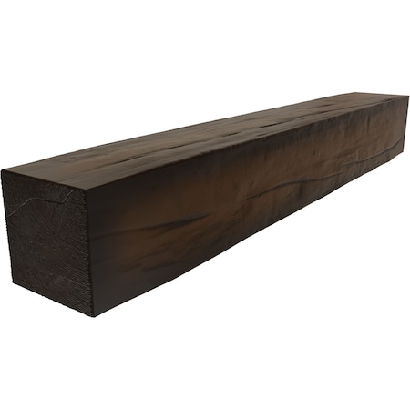 Riverwood Faux Wood Fireplace Mantel, Premium Mocha, 8H X 10D X 60W